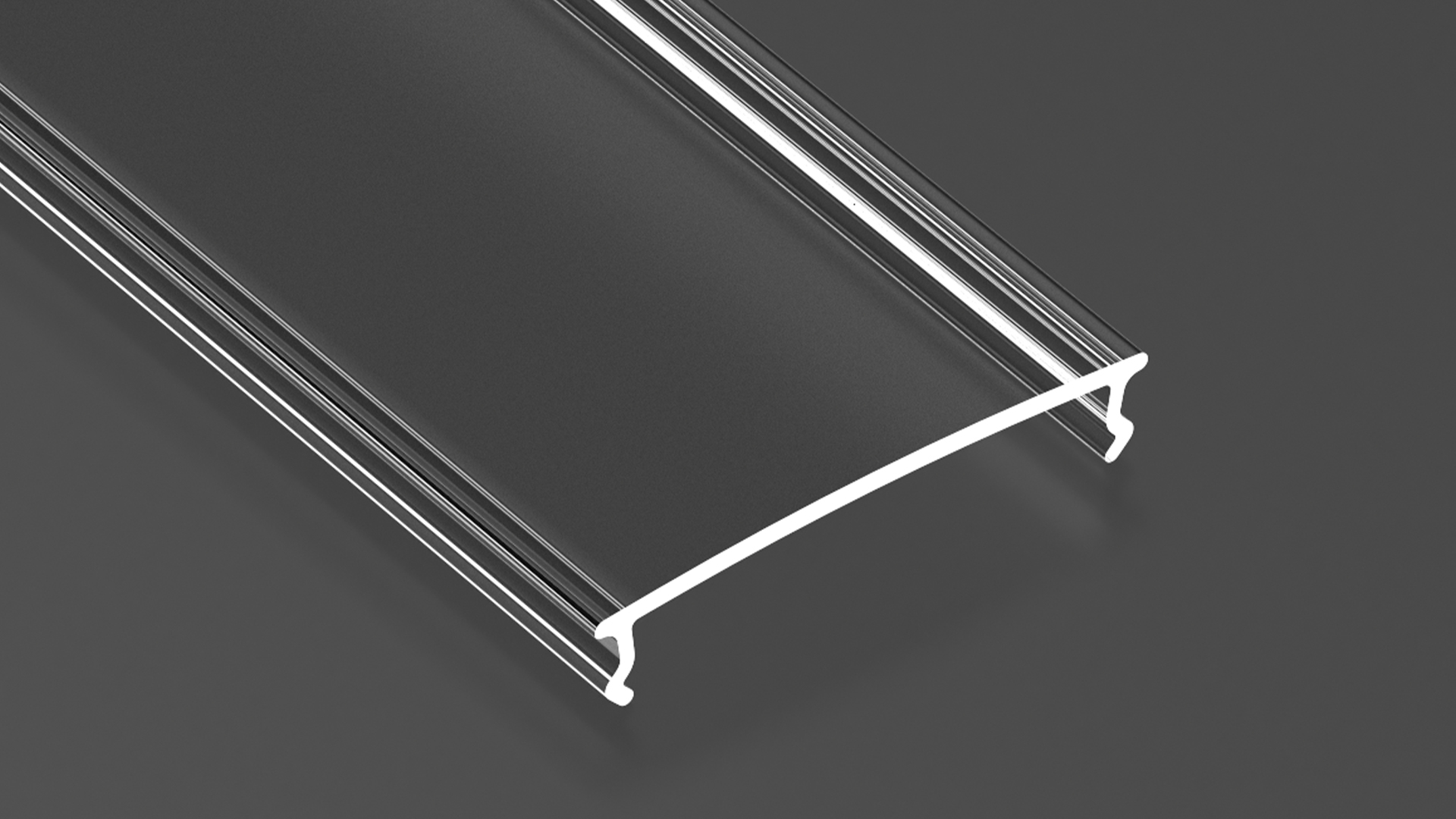 Cover for LUMINES COMPACT profile PC transparent 4.15 m